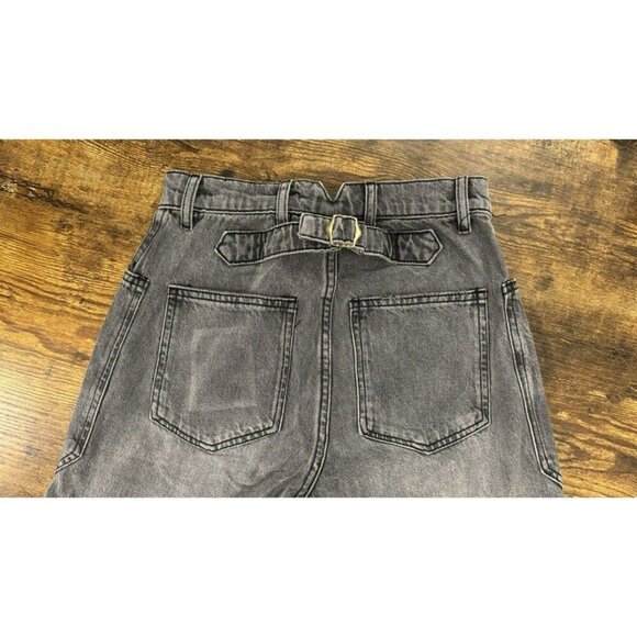 Free People x Sandrine Rose High Rise Grey Cargo Jeans Size 24 NWT - Picture 15 of 15